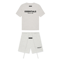 Fear of God Essentials Short Set 'Light Heather Oatmeal '(SS22)