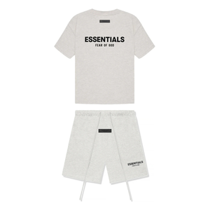 Fear of God Essentials Short Set 'Light Heather Oatmeal '(SS22)