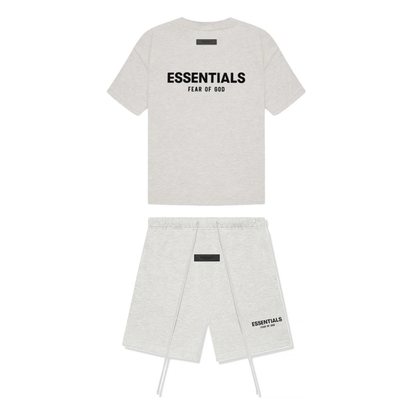 Fear of God Essentials Short Set 'Light Heather Oatmeal '(SS22)