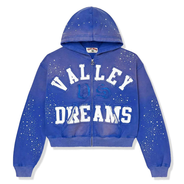 Vale Forever Classico Zip Up Hoodie 'Blue Sapphire'