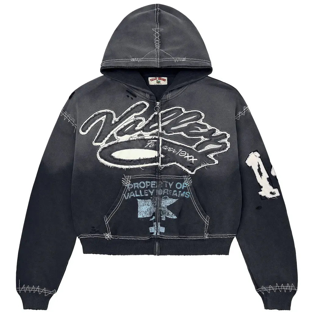Valley Dreams - Vale Forever Religion Zip Up 'Black'