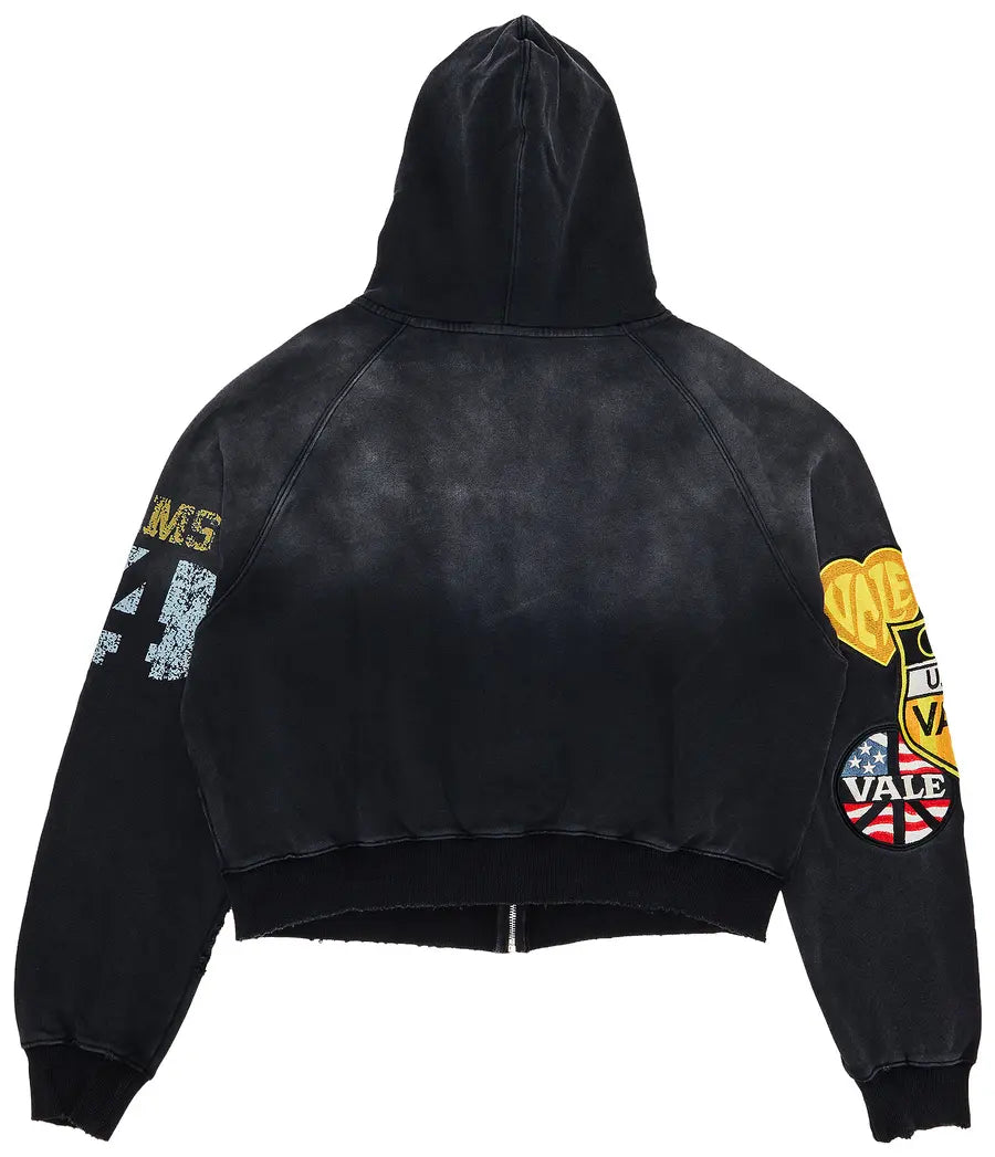 Valley Dreams - Vale Forever Army Zip Up 'Black'