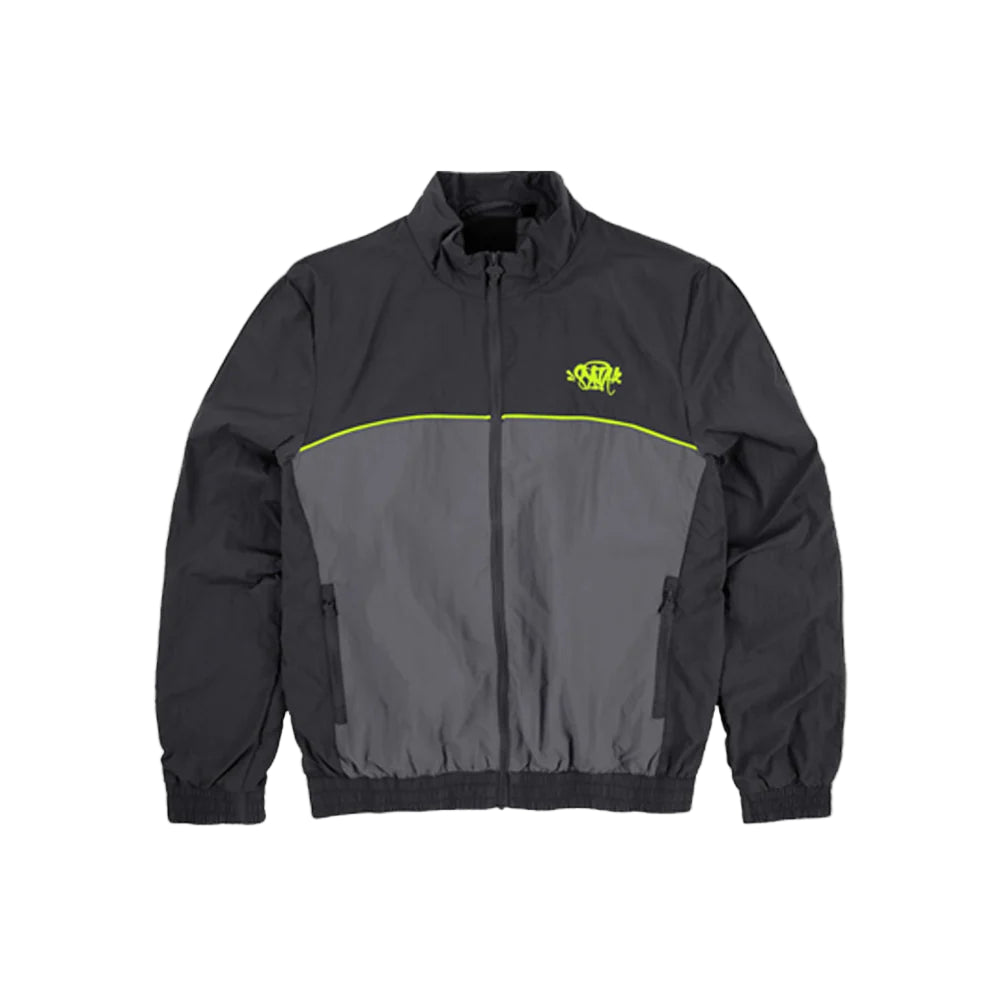 Syna World Logo Shell Tracksuit - Black / Grey / Volt