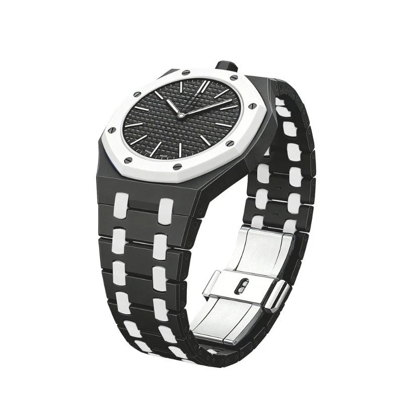 Swatch X Audemars Piguet Royal Pop Bioceramic Watch Strap 'Black White'