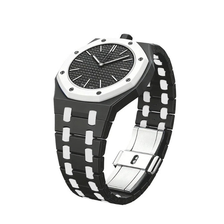 Swatch X Audemars Piguet Royal Pop Bioceramic Watch Strap 'Black White'