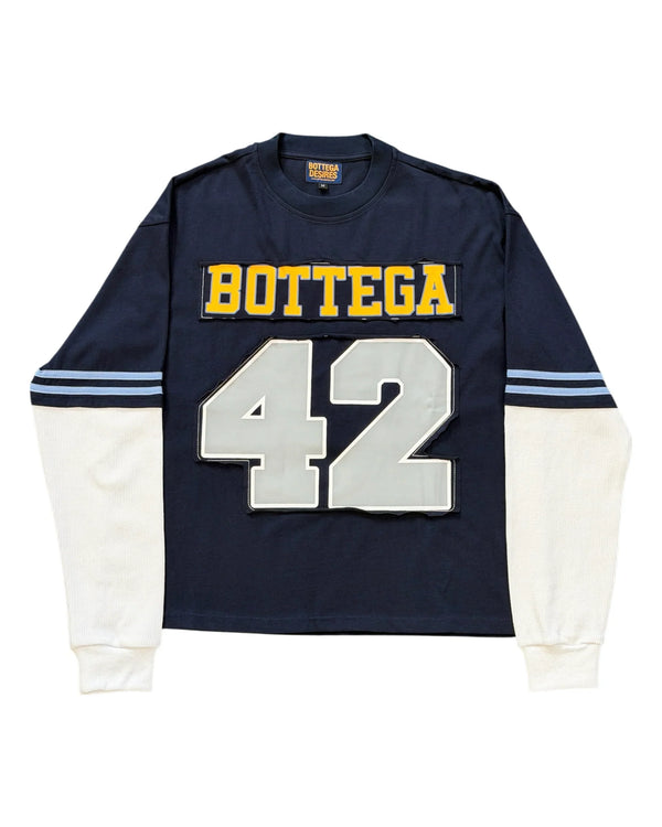 Bottega Desires Jackie Robinson Long Sleeve T-Shirt 'Navy'