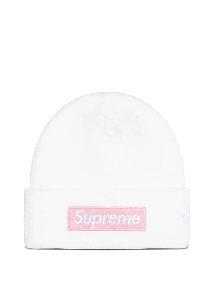 Supreme New Era Box Logo Beanie 'White'