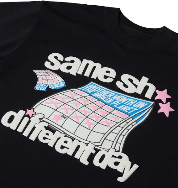 Broken Planet Different Day T-Shirt Midnight Black