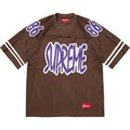 Supreme Reflective Football Jersey Brown