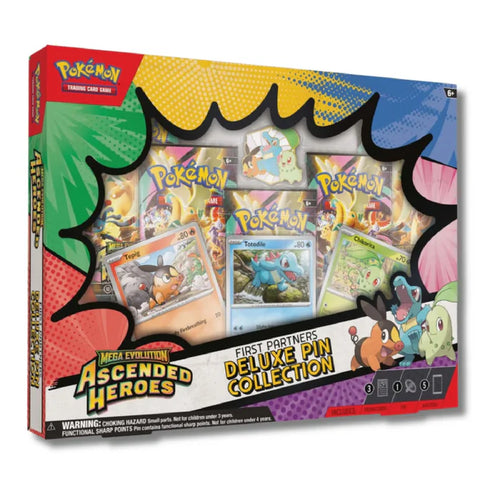 Pokemon TCG: Ascended Heroes - First Partners Deluxe Pin Collection