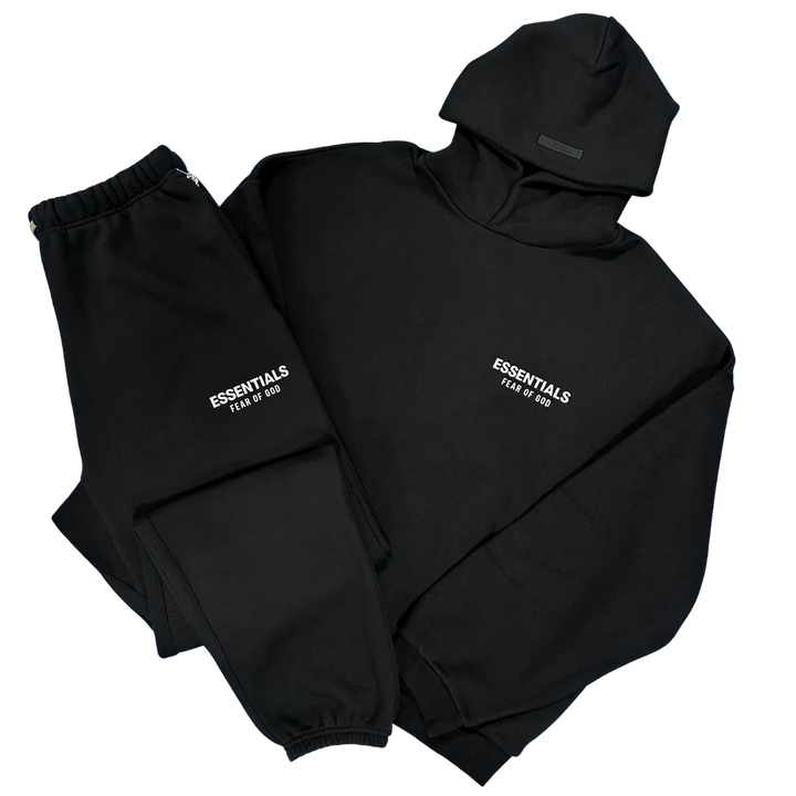 FEAR OF GOD ESSENTIALS BLACK TRACKSUIT (FW24)