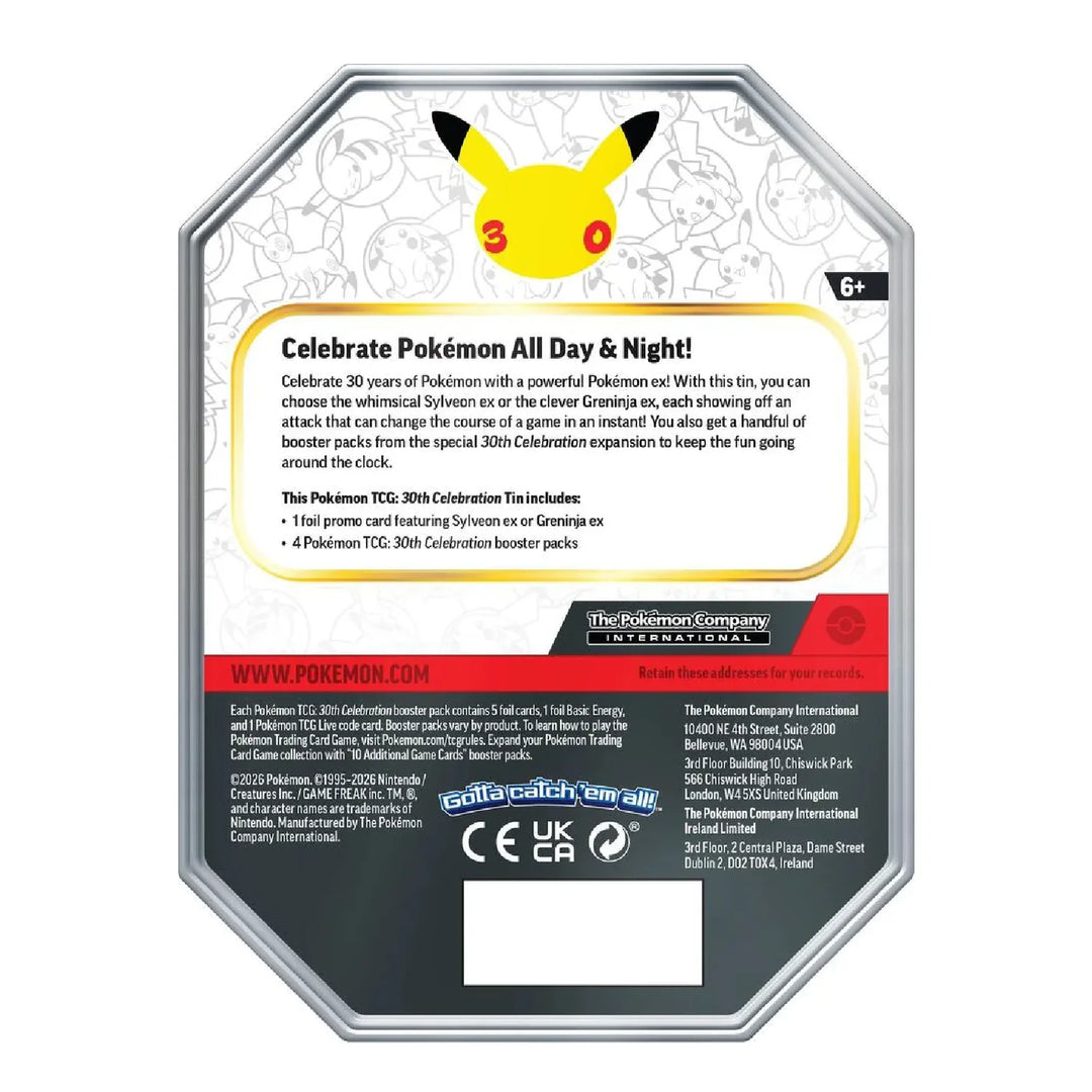 Pokemon TCG: 30th Celebration - Sylveon ex Tin