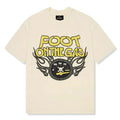 Broken Planet Foot On The Gas T-Shirt Vanilla White