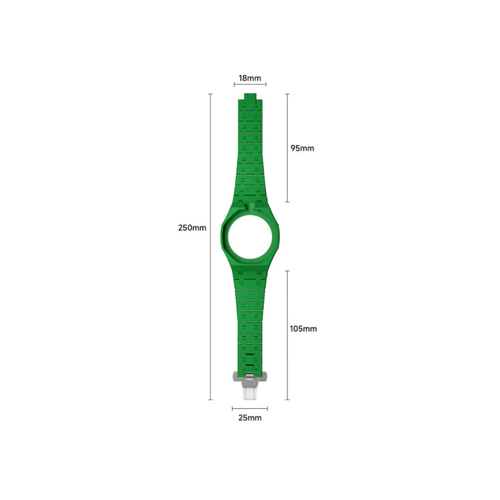 Swatch X Audemars Piguet Royal Pop Bioceramic Watch Strap 'Green Eight'