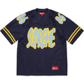 Supreme Reflective Football Jersey 'Navy'