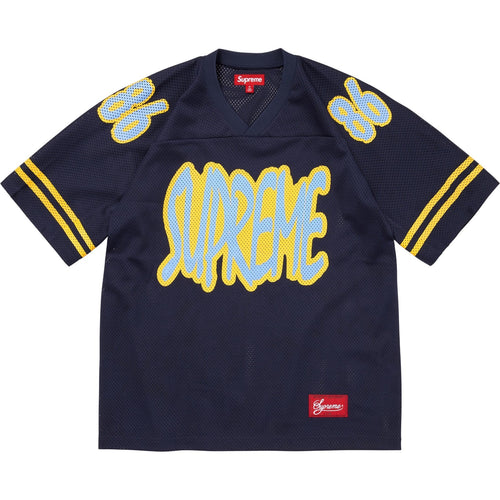 Supreme Reflective Football Jersey 'Navy'