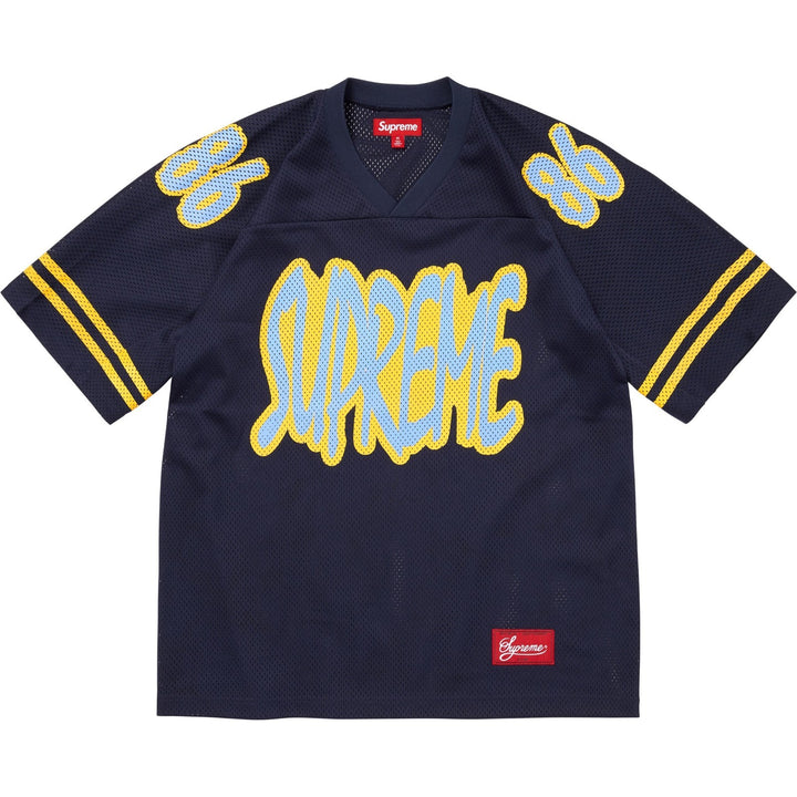 Supreme Reflective Football Jersey 'Navy'