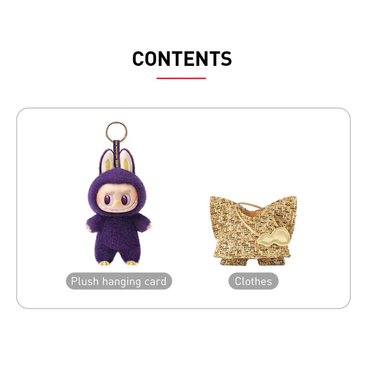 POP MART LABUBU X PRONOUNCE WINGS OF FORTUNE VINYL PLUSH HANGING CARD