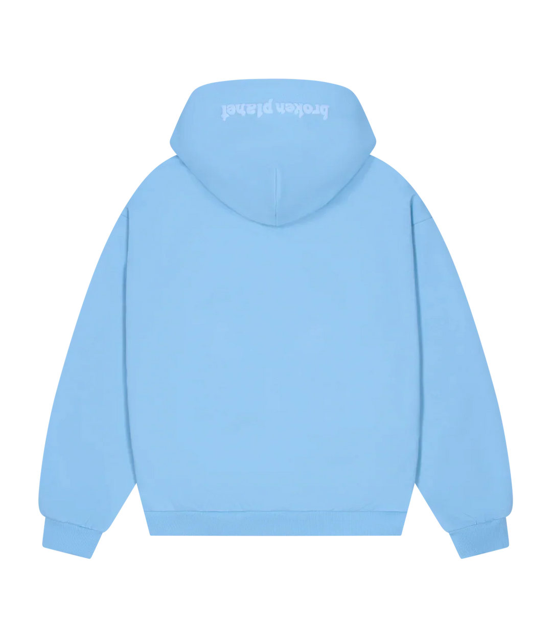 Broken Planet Zip Up Hoodie Sky Blue