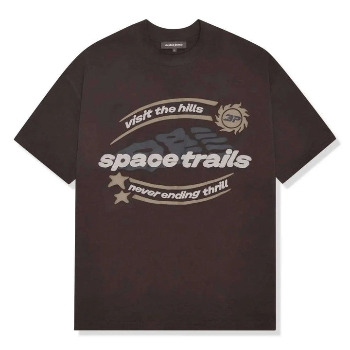 Broken Planet Space Trails Mocha Brown T-Shirt