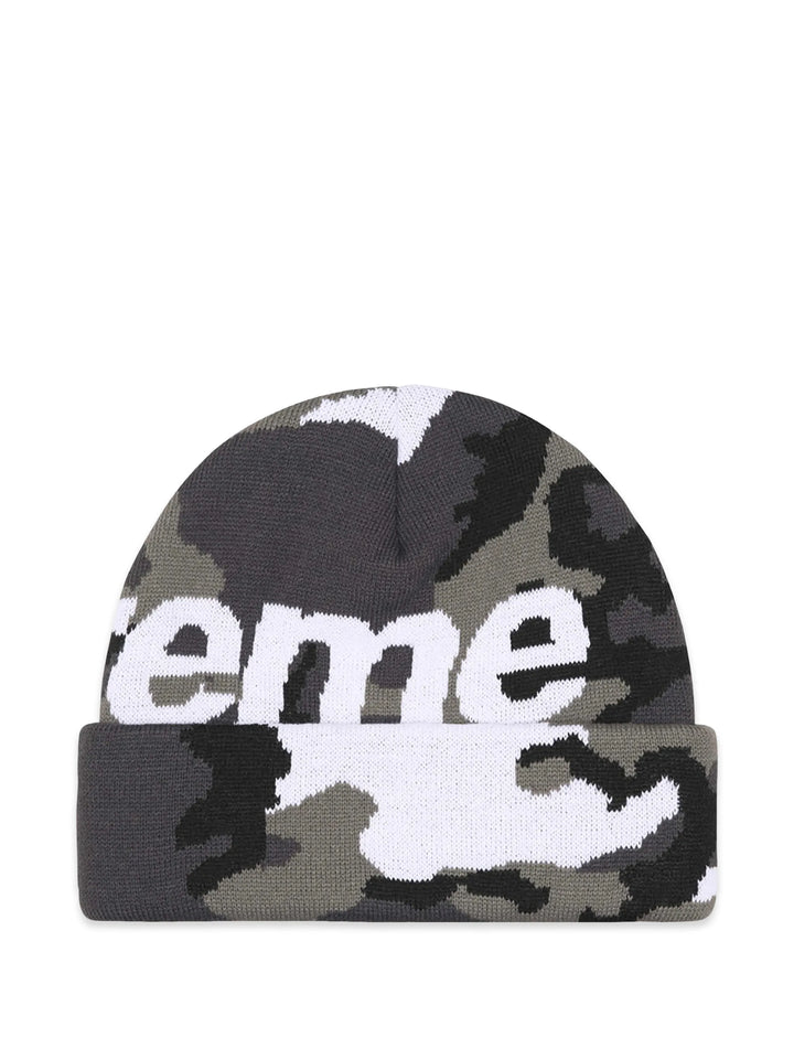 Supreme Camo Big Logo Beanie 'Snow Camo'