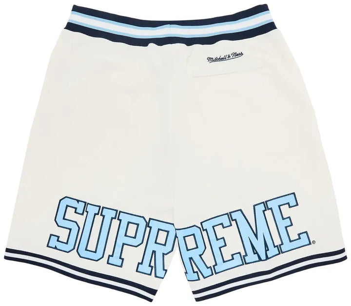 Supreme x Mitchell & Ness NCAA Basketball Short 'White'