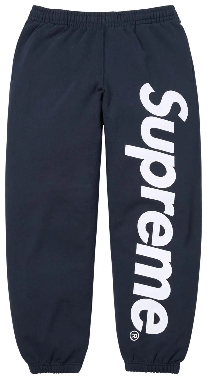 Supreme Satin Appliqué Tracksuit Set 2026 'Navy'