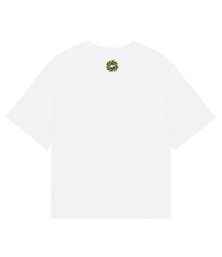 Broken Planet Grid T-Shirt Snow White