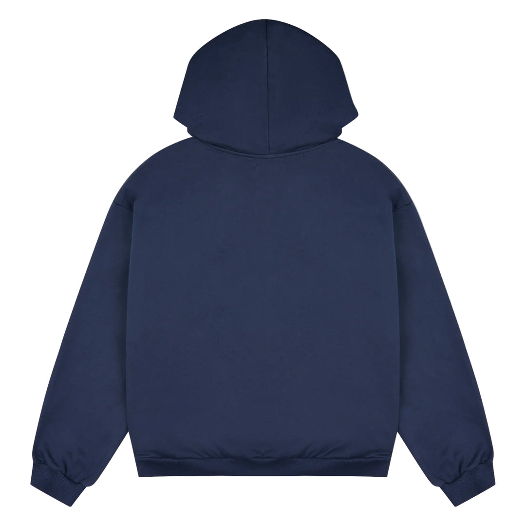 Broken Planet Zip-Up Deep Navy Hoodie